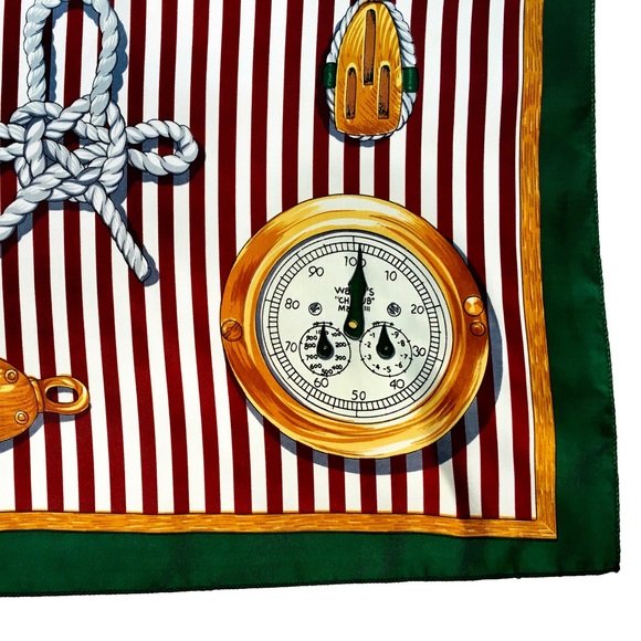 Nautical Scarf Made in Korea | 35” - Picture 5 of 8